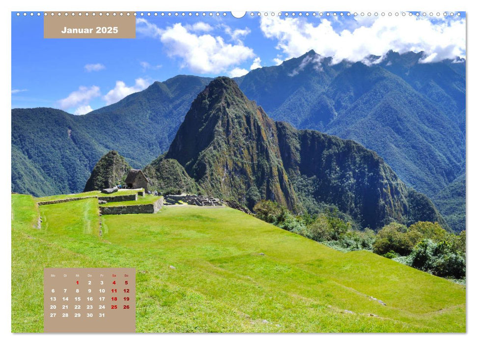 Erlebe mit mir das Inkareich Machu Picchu (CALVENDO Premium Wandkalender 2025)