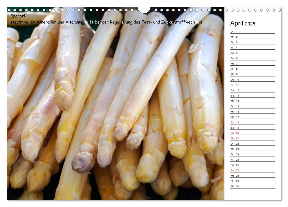 GESUNDES ESSEN Gutes für Körper und Geist! Essen Sie sich fit! (CALVENDO Wandkalender 2025)