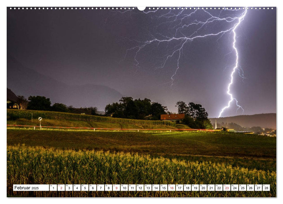 Gewitter in den Alpen (CALVENDO Premium Wandkalender 2025)