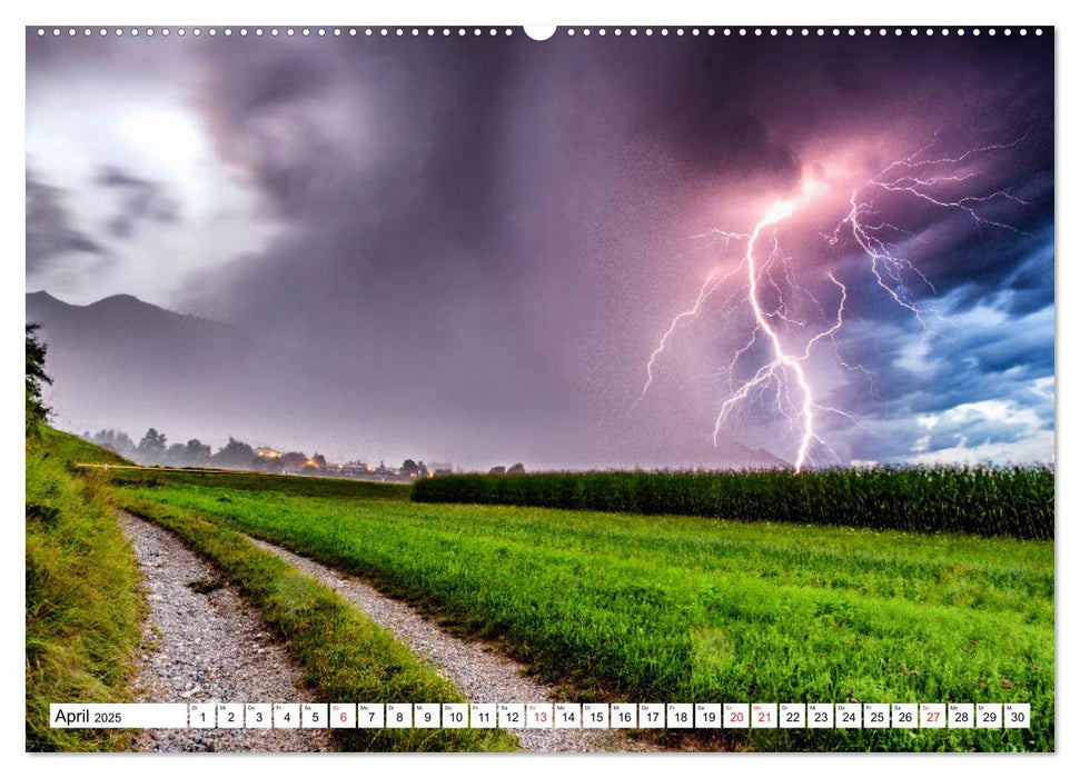 Gewitter in den Alpen (CALVENDO Premium Wandkalender 2025)