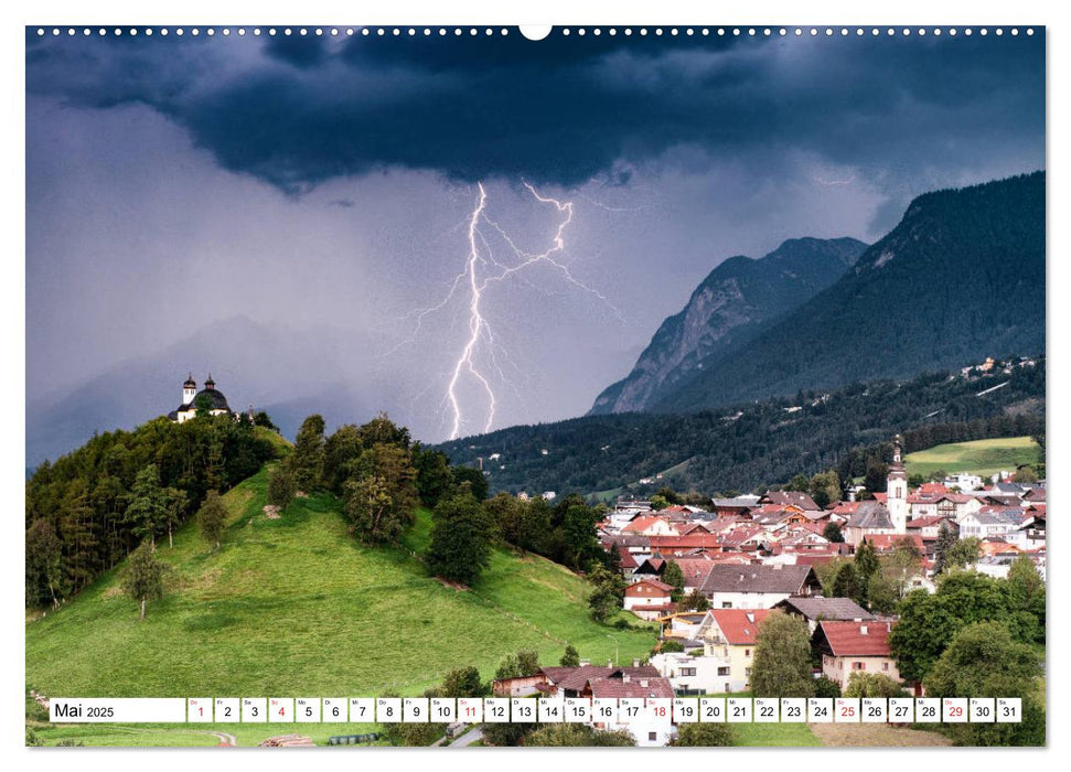 Gewitter in den Alpen (CALVENDO Premium Wandkalender 2025)