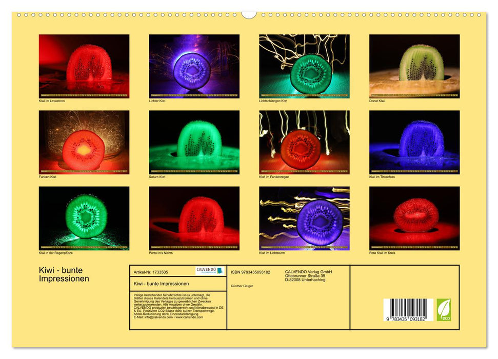 Kiwi - bunte Impressionen (CALVENDO Wandkalender 2025)