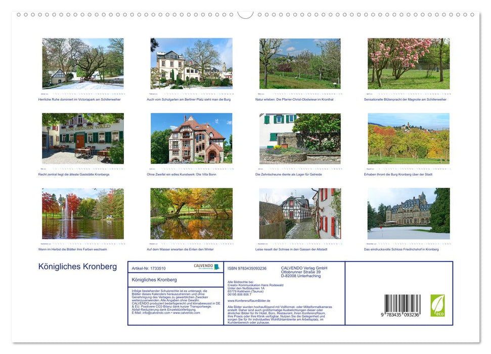 Königliches Kronberg (CALVENDO Premium Wandkalender 2025)