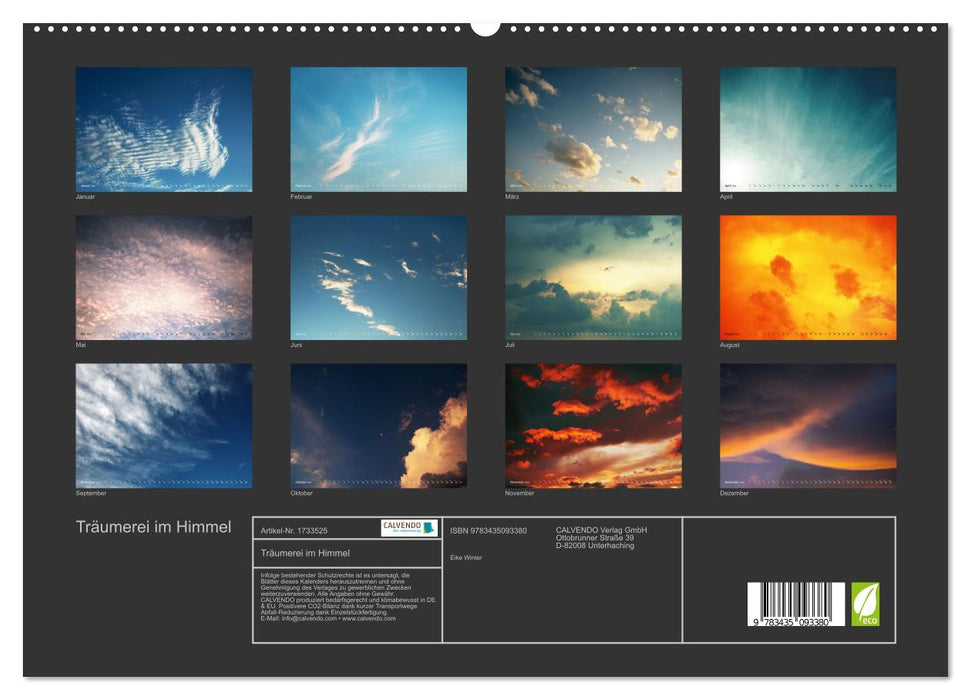 Träumerei im Himmel (CALVENDO Wandkalender 2025)
