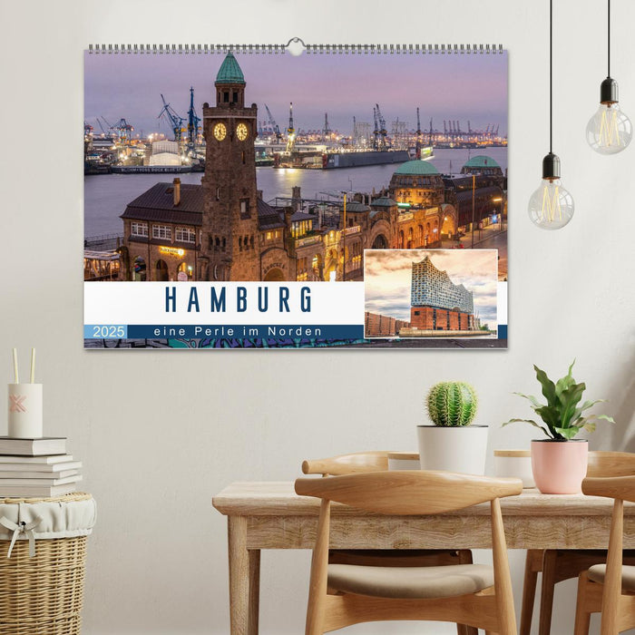 Hamburg eine Perle im Norden (CALVENDO Wandkalender 2025)