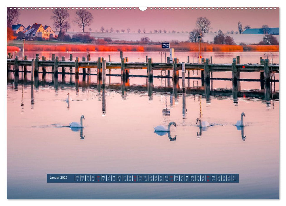 Insel Poel Kirchdorf und Umgebung (CALVENDO Wandkalender 2025)