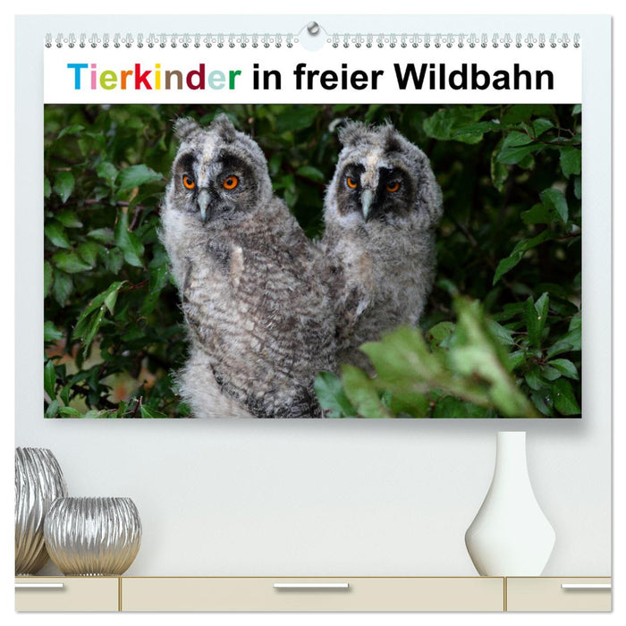 Tierkinder in freier Wildbahn (CALVENDO Premium Wandkalender 2025)