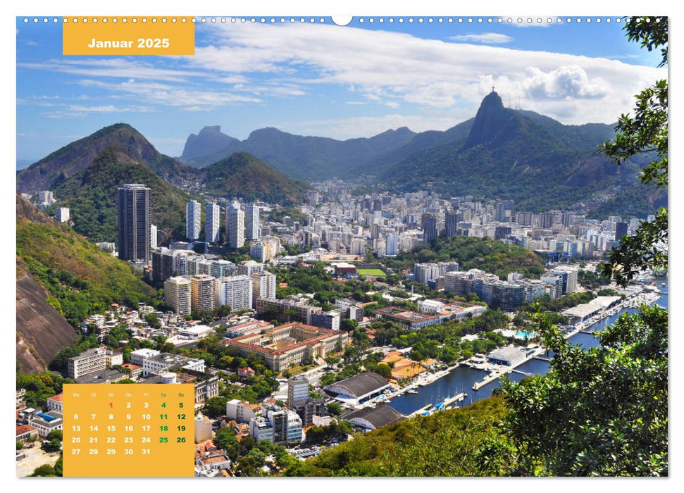 Erlebe mit mir das berauschende Rio de Janeiro (CALVENDO Premium Wandkalender 2025)