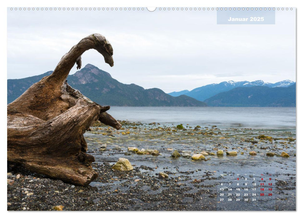 Sehnsucht Kanada - Wilde Pazifikküste und mystische Wälder (CALVENDO Wandkalender 2025)