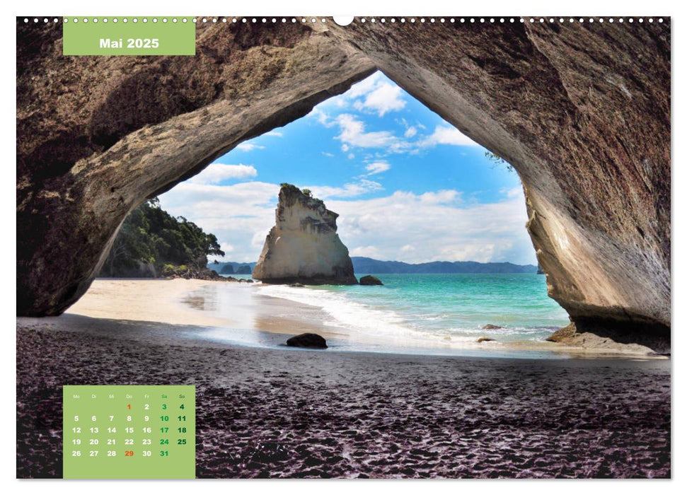 Erlebe mit mir das spektakuläre Neuseeland (CALVENDO Premium Wandkalender 2025)