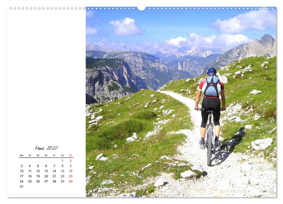 Fahrradtour. Radle dich frei und gesund! (CALVENDO Premium Wandkalender 2025)