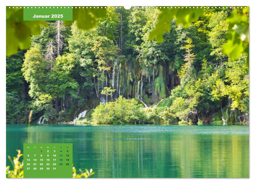 Erlebe mit mir die Wasserwelt der Plitvicer Seen (CALVENDO Premium Wandkalender 2025)