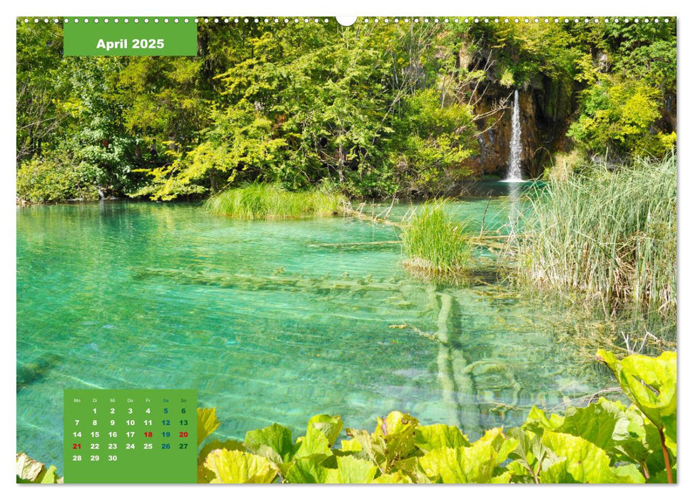 Erlebe mit mir die Wasserwelt der Plitvicer Seen (CALVENDO Premium Wandkalender 2025)