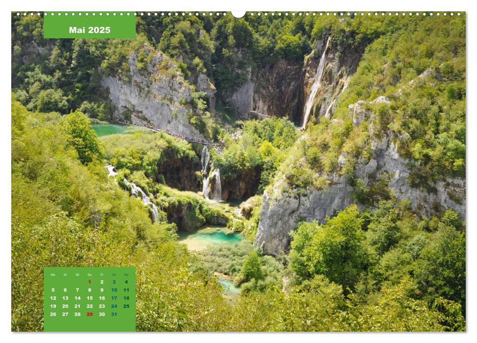 Erlebe mit mir die Wasserwelt der Plitvicer Seen (CALVENDO Premium Wandkalender 2025)