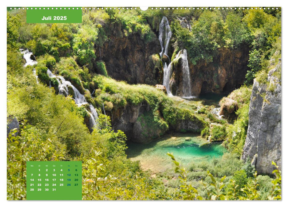 Erlebe mit mir die Wasserwelt der Plitvicer Seen (CALVENDO Premium Wandkalender 2025)