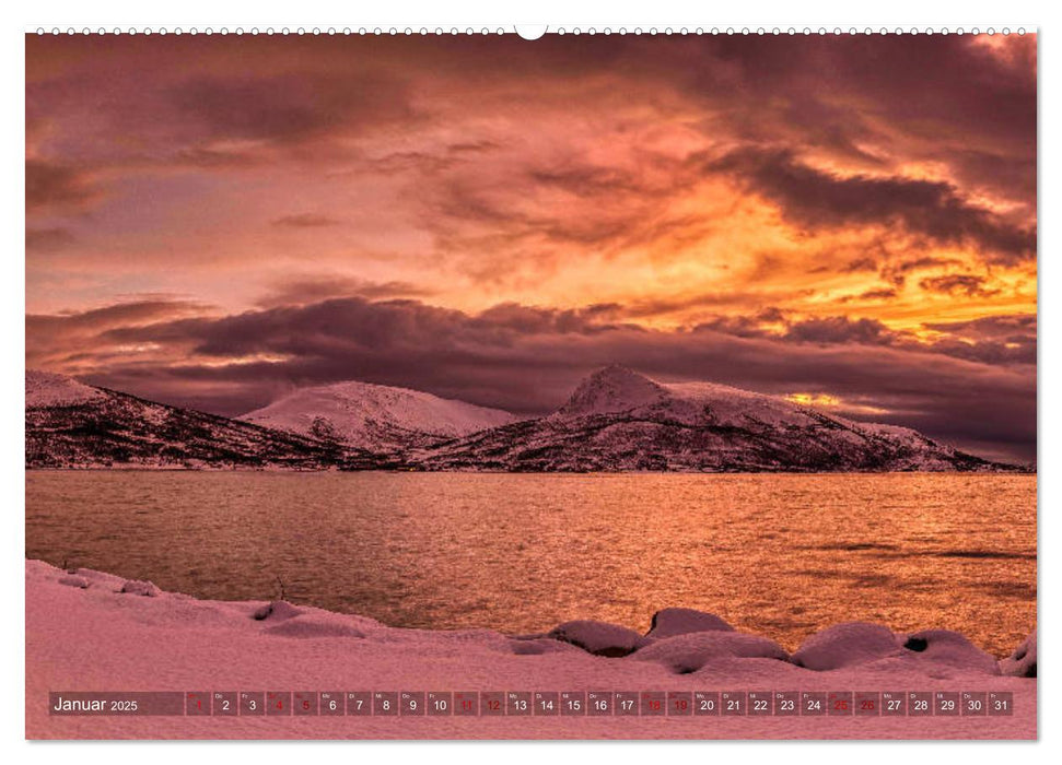 Polarnacht in Tromsø (CALVENDO Premium Wandkalender 2025)