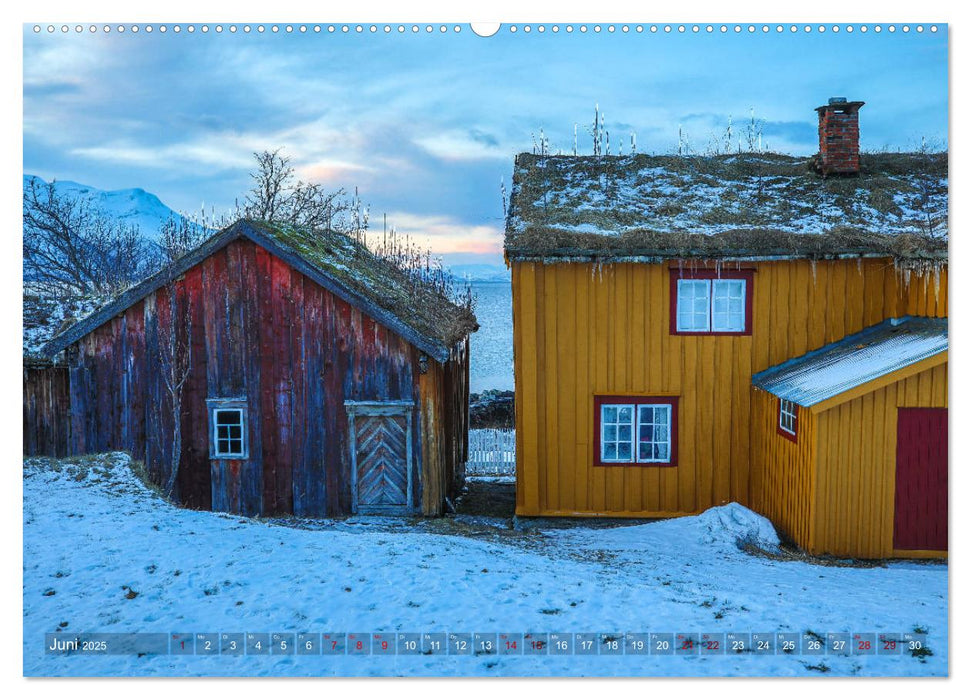 Polarnacht in Tromsø (CALVENDO Premium Wandkalender 2025)