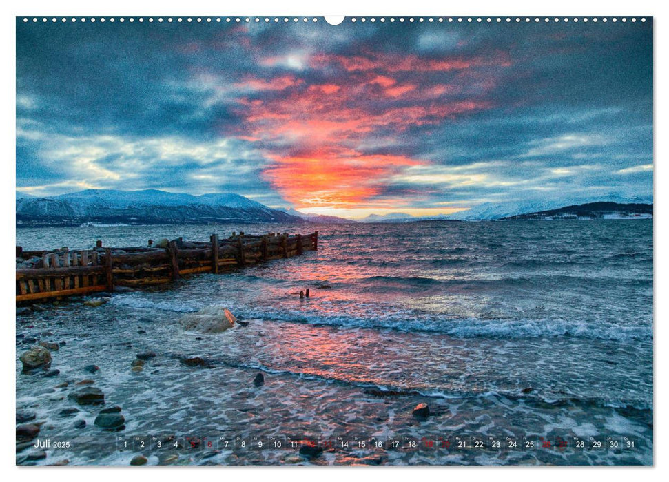 Polarnacht in Tromsø (CALVENDO Premium Wandkalender 2025)