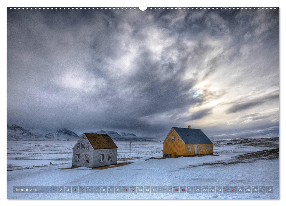 Winterwunder auf Island (CALVENDO Wandkalender 2025)