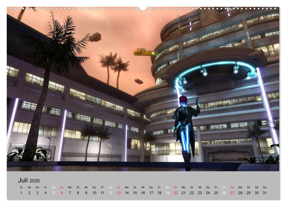 Futuristische Lebensräume (CALVENDO Premium Wandkalender 2025)