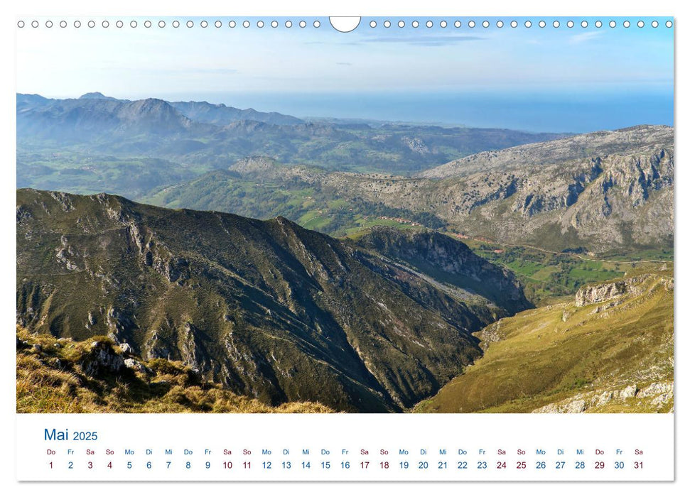 Nordspanien - Wilde Küsten und Berge (CALVENDO Wandkalender 2025)