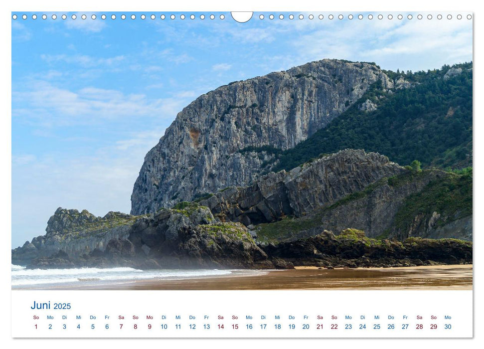 Nordspanien - Wilde Küsten und Berge (CALVENDO Wandkalender 2025)