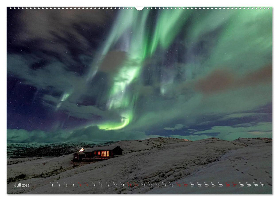 Aurora Borealis - Lichter des Nordens (CALVENDO Premium Wandkalender 2025)