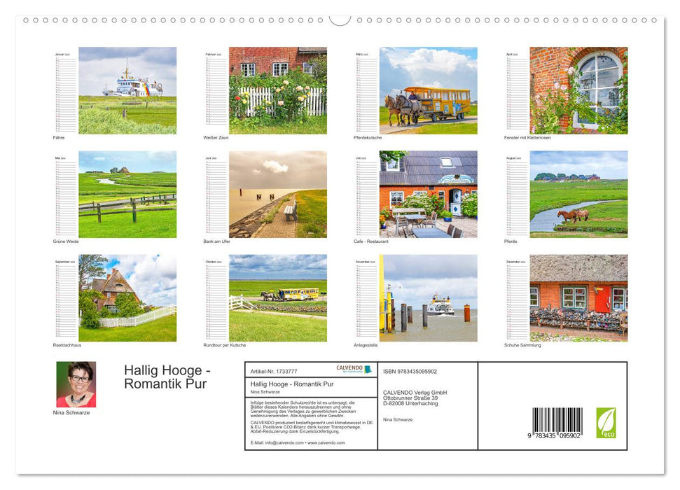 Hallig Hooge - Romantik Pur (CALVENDO Premium Wandkalender 2025)