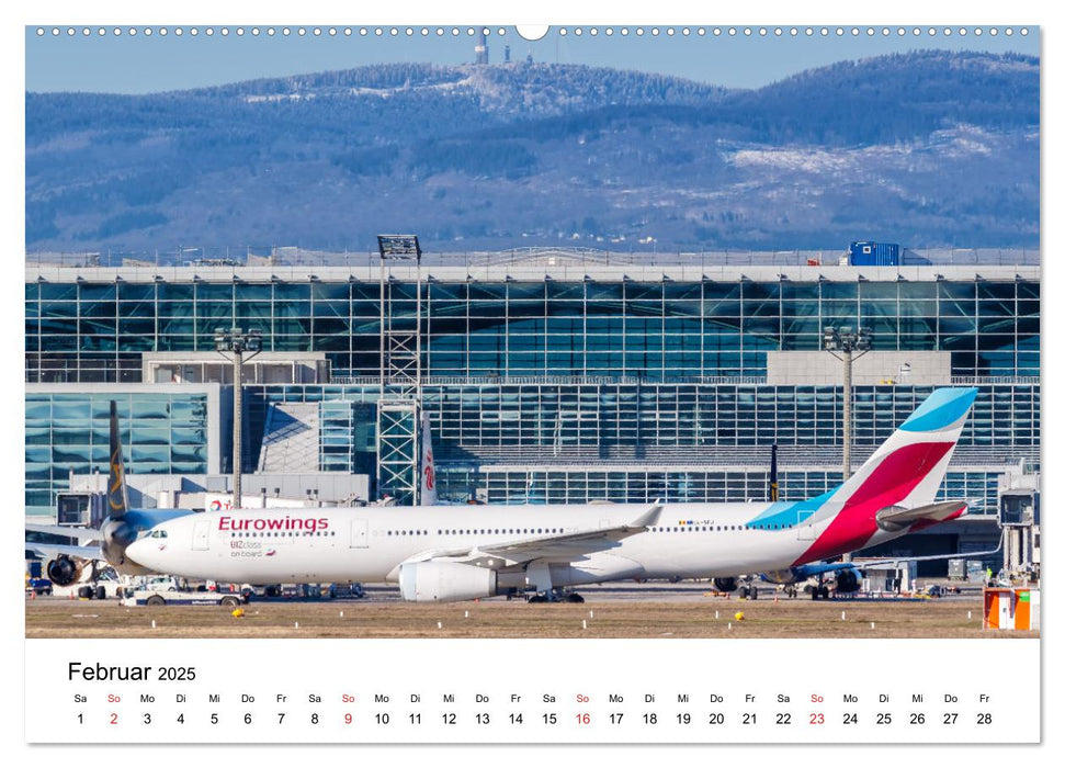 Flugzeugkalender - die besten Flugzeugbilder aus aller Welt (CALVENDO Premium Wandkalender 2025)