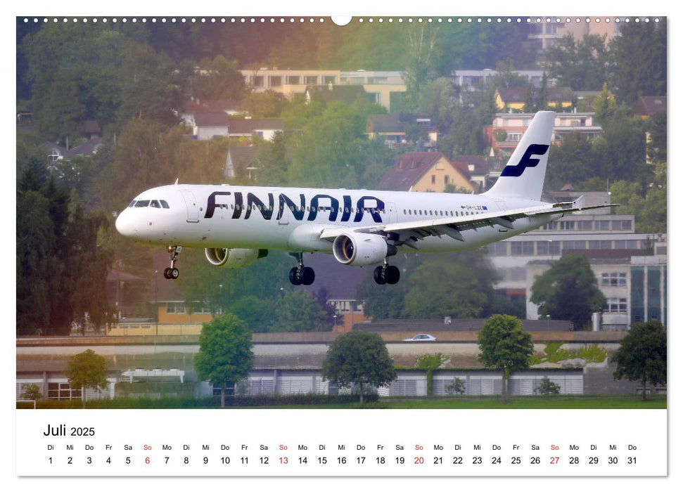 Flugzeugkalender - die besten Flugzeugbilder aus aller Welt (CALVENDO Premium Wandkalender 2025)