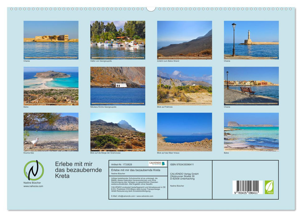 Erlebe mit mir das bezaubernde Kreta (CALVENDO Premium Wandkalender 2025)