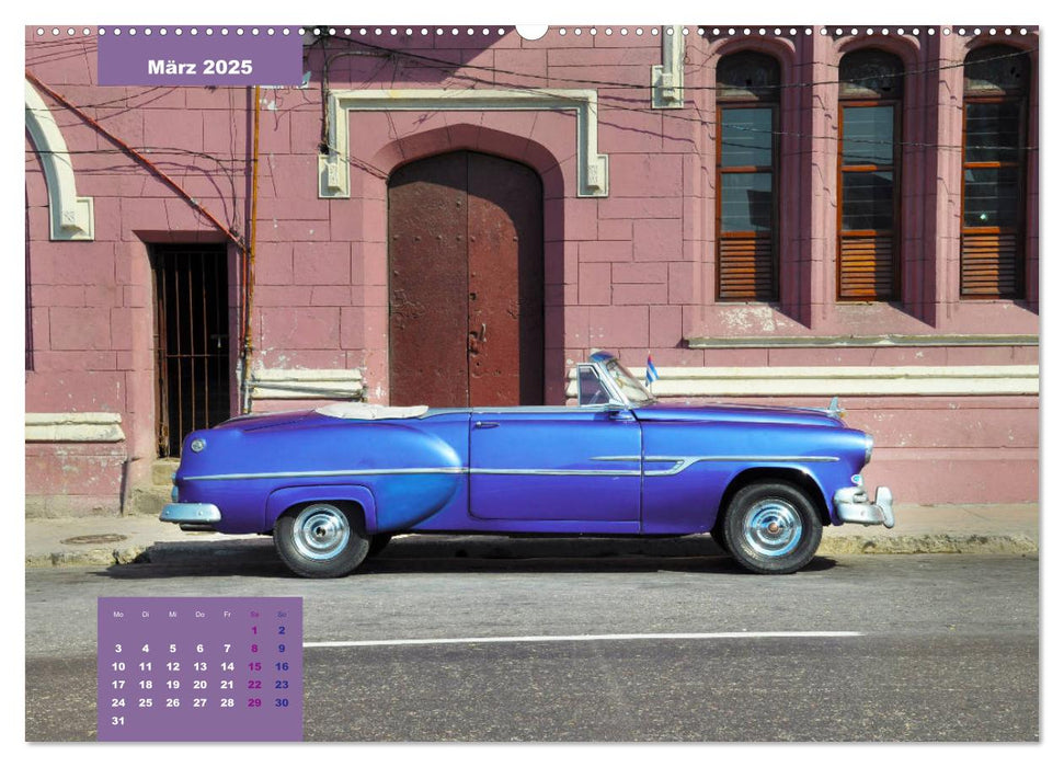 Erlebe mit mir Oldtimer auf Cuba (CALVENDO Premium Wandkalender 2025)