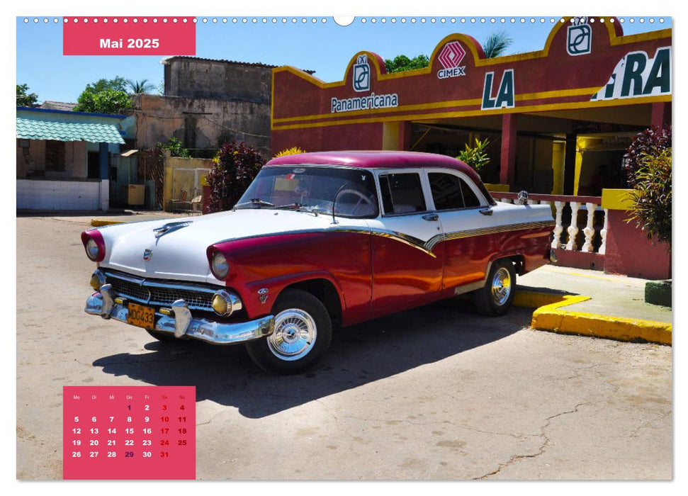 Erlebe mit mir Oldtimer auf Cuba (CALVENDO Premium Wandkalender 2025)