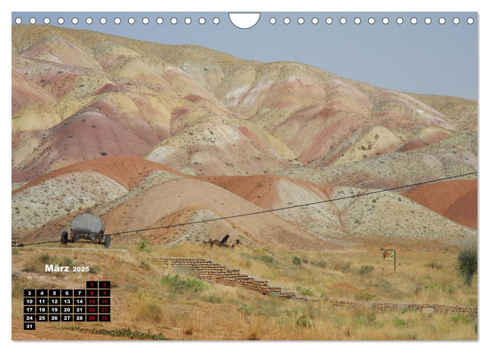 Landschaften in Iran - Farben und Linien der iranischen Landschaft (CALVENDO Wandkalender 2025)