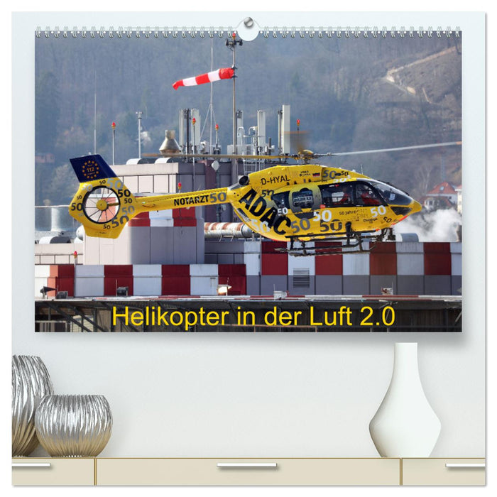 Helikopter in der Luft 2.0 (CALVENDO Premium Wandkalender 2025)