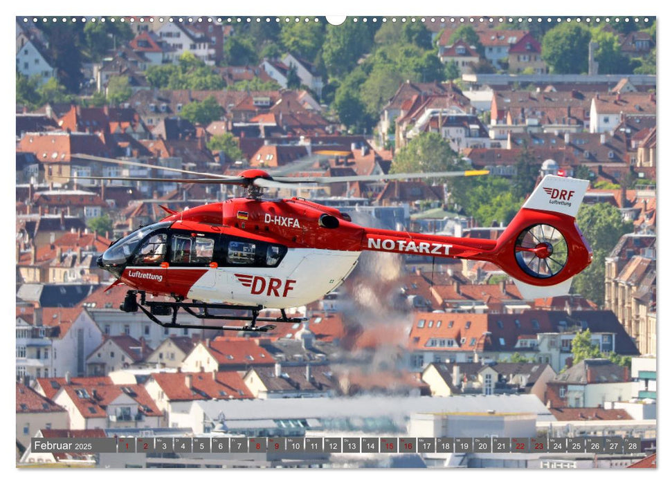 Helikopter in der Luft 2.0 (CALVENDO Premium Wandkalender 2025)