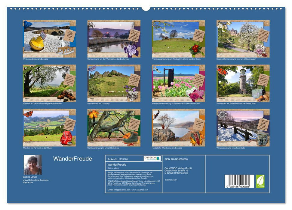 WanderFreude (CALVENDO Premium Wandkalender 2025)