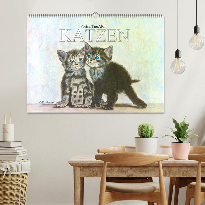 PortraiTierART KATZEN (CALVENDO Wandkalender 2025)