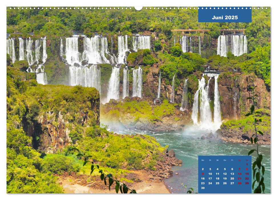 Erlebe mit mir die Wasserfälle von Iguazu (CALVENDO Premium Wandkalender 2025)