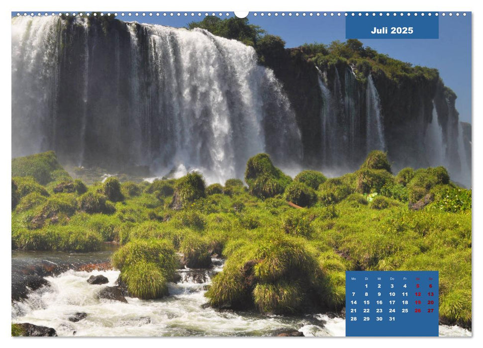 Erlebe mit mir die Wasserfälle von Iguazu (CALVENDO Premium Wandkalender 2025)