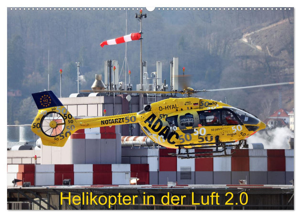 Helikopter in der Luft 2.0 (CALVENDO Wandkalender 2025)