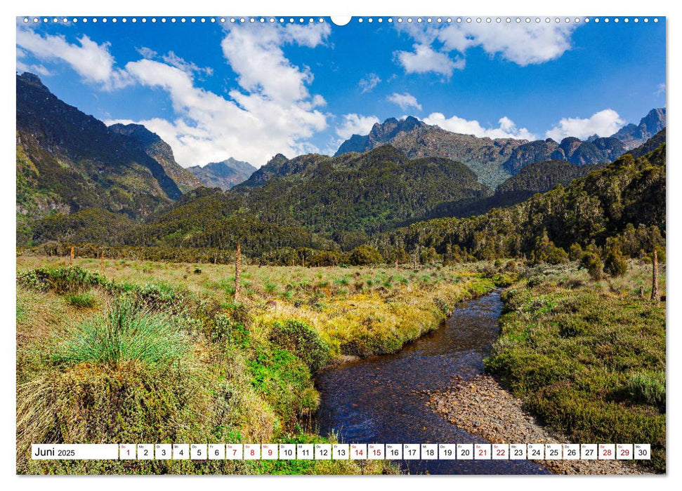 Ruwenzori - Afrikas mystisches Hochgebirge (CALVENDO Premium Wandkalender 2025)