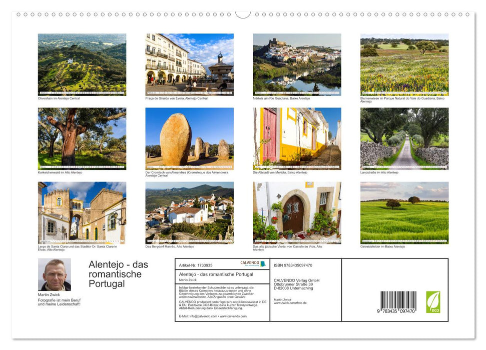 Alentejo - das romantische Portugal (CALVENDO Premium Wandkalender 2025)