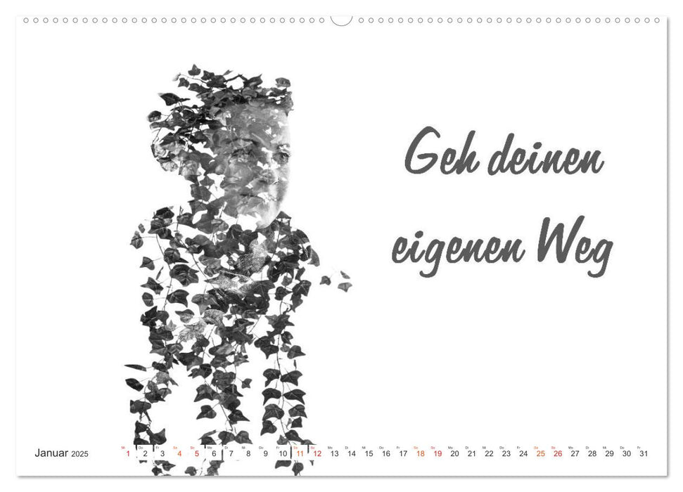 Positive Wünsche für Dich und Dein Leben (CALVENDO Premium Wandkalender 2025)