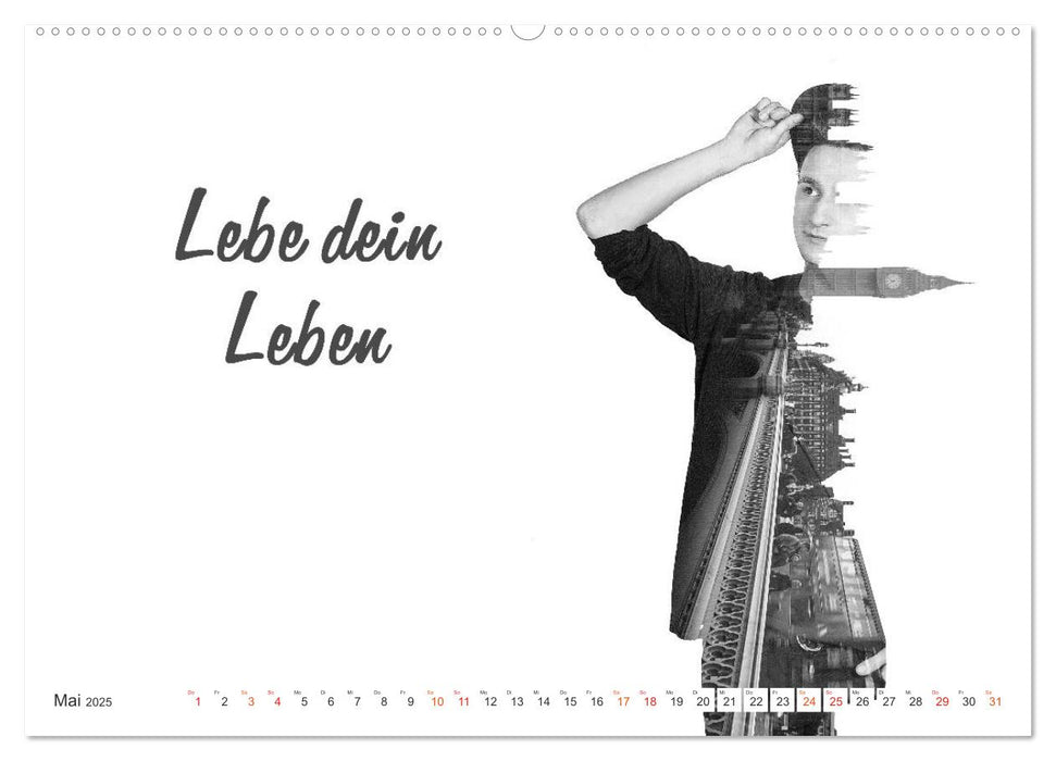 Positive Wünsche für Dich und Dein Leben (CALVENDO Premium Wandkalender 2025)