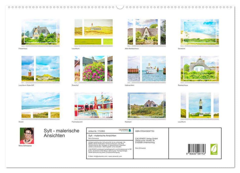 Sylt - malerische Ansichten (CALVENDO Premium Wandkalender 2025)