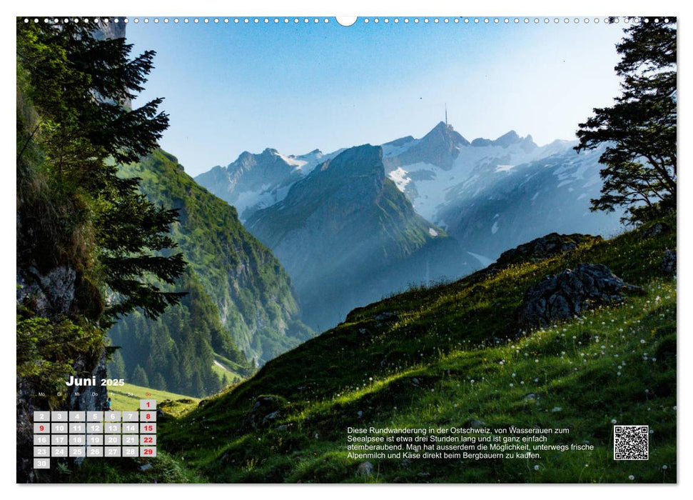 Wandern in den Alpen (CALVENDO Premium Wandkalender 2025)