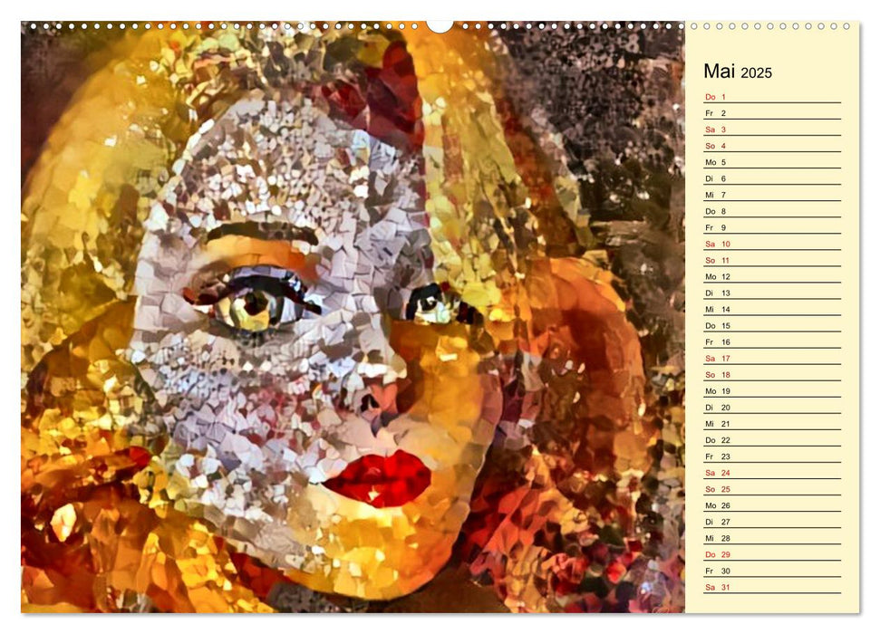 Psychedelische Portraits (CALVENDO Premium Wandkalender 2025)