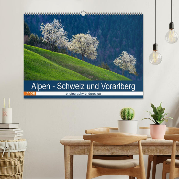 Alpen - Schweiz und Vorarlberg (CALVENDO Wandkalender 2025)