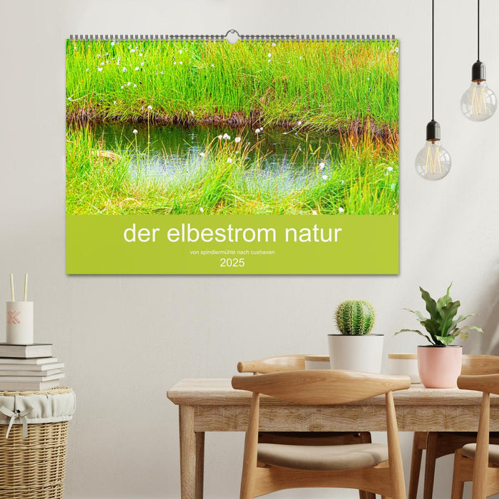 der elbestrom natur (CALVENDO Wandkalender 2025)